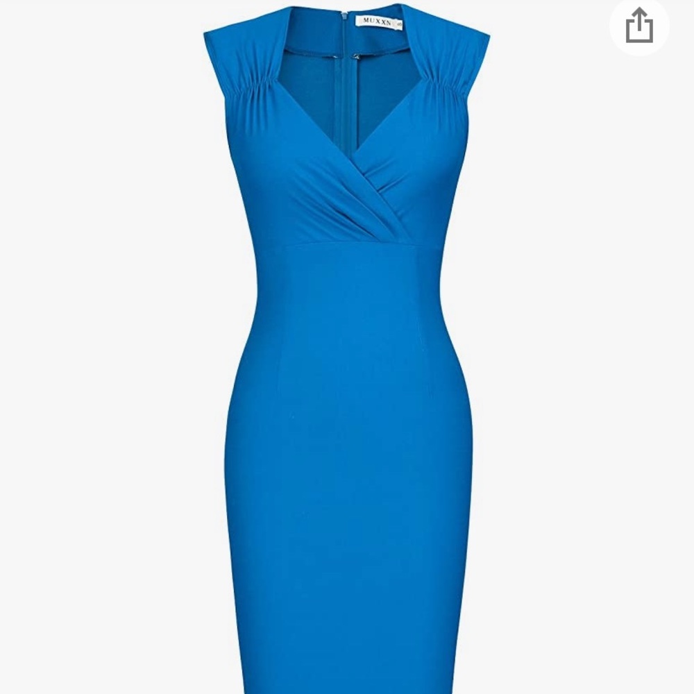 MUXXN Women's 50s 60s Vintage Fitted Pencil Dress